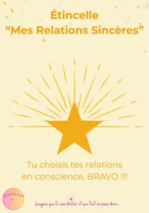 Étincelle Mes Relations sincères